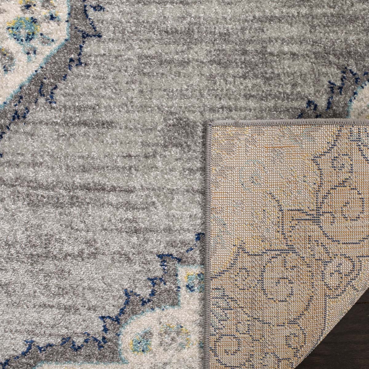 Safavieh Madison 153 Rug, MAD153 - LIGHT GREY / BLUE