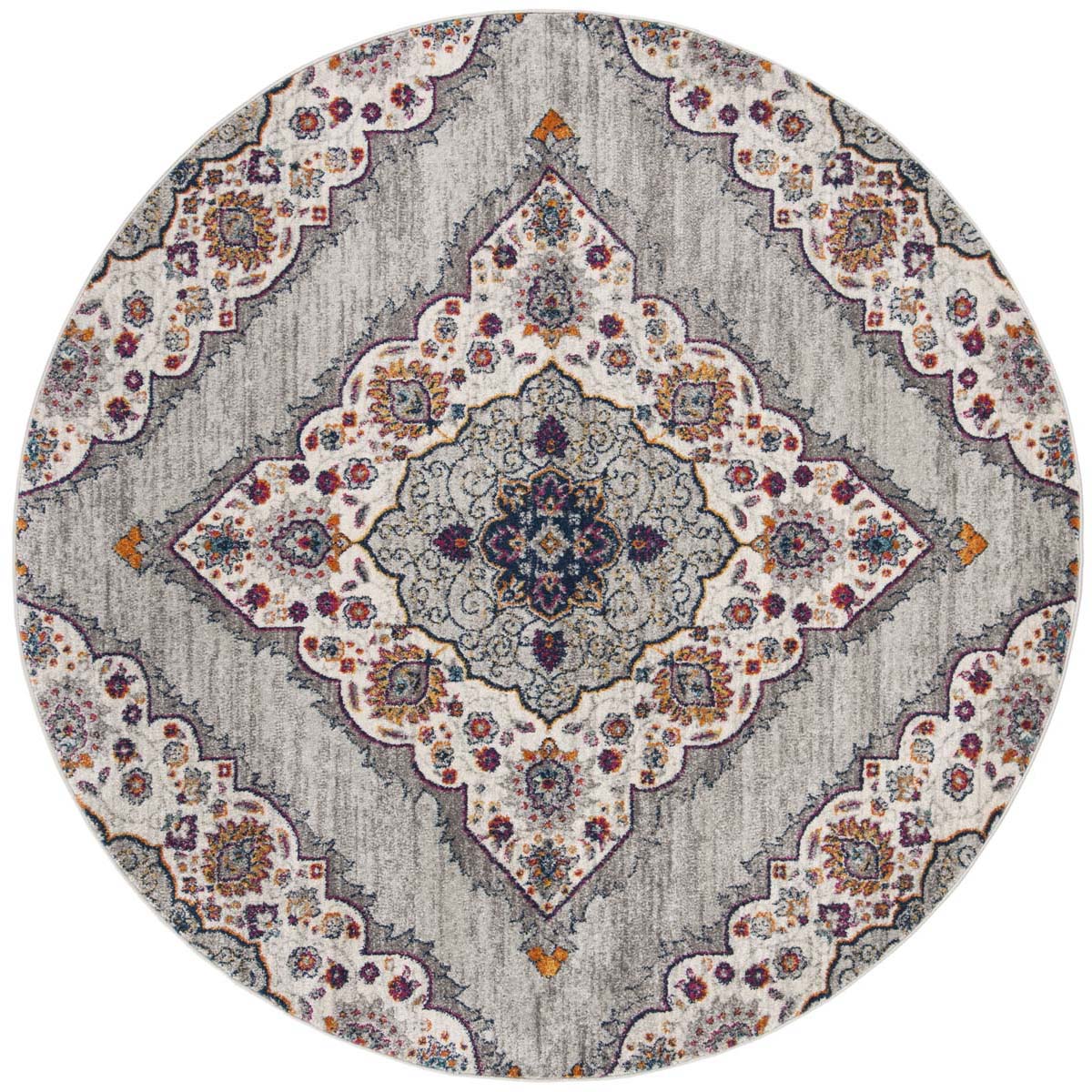 Safavieh Madison 153 Rug, MAD153 - LIGHT GREY / FUCHSIA