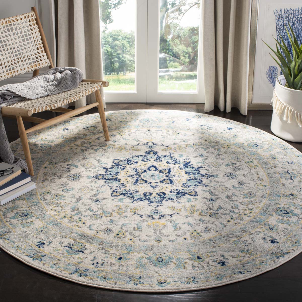 Safavieh Madison 155 Rug, MAD155 - IVORY / BLUE