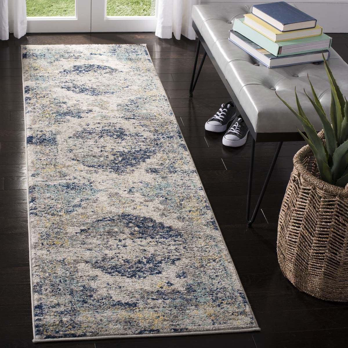Safavieh Madison 158 Rug, MAD158 - LIGHT GREY / BLUE