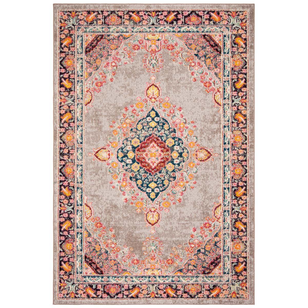 Safavieh Madison 252 Rug, MAD252 - GREY / FUCHSIA