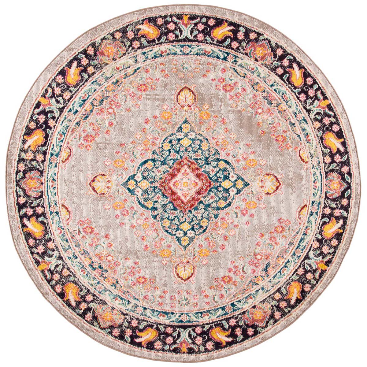 Safavieh Madison 252 Rug, MAD252 - GREY / FUCHSIA