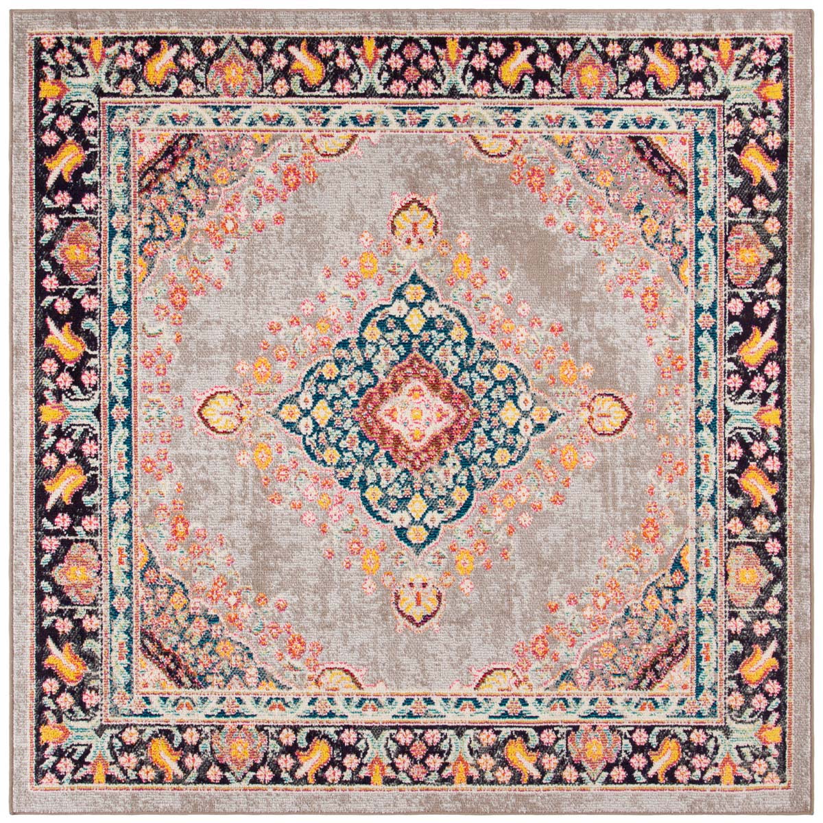 Safavieh Madison 252 Rug, MAD252 - GREY / FUCHSIA