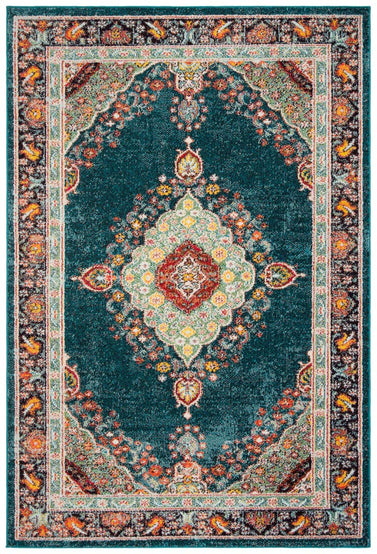 Safavieh Madison 252 Rug, MAD252 - NAVY / TURQUOISE