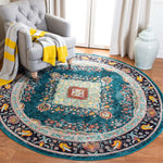 Safavieh Madison 252 Rug, MAD252 - NAVY / TURQUOISE