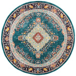 Safavieh Madison 252 Rug, MAD252 - NAVY / TURQUOISE