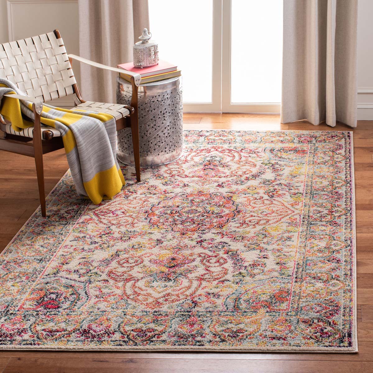 Safavieh Madison 256 Rug, MAD256 - IVORY / RED