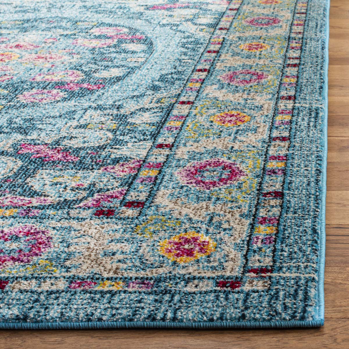 Safavieh Madison 306 Rug, MAD306 - LIGHT BLUE / FUCHSIA