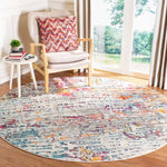 Safavieh Madison 454 Rug, MAD454 - LIGHT BLUE / ORANGE