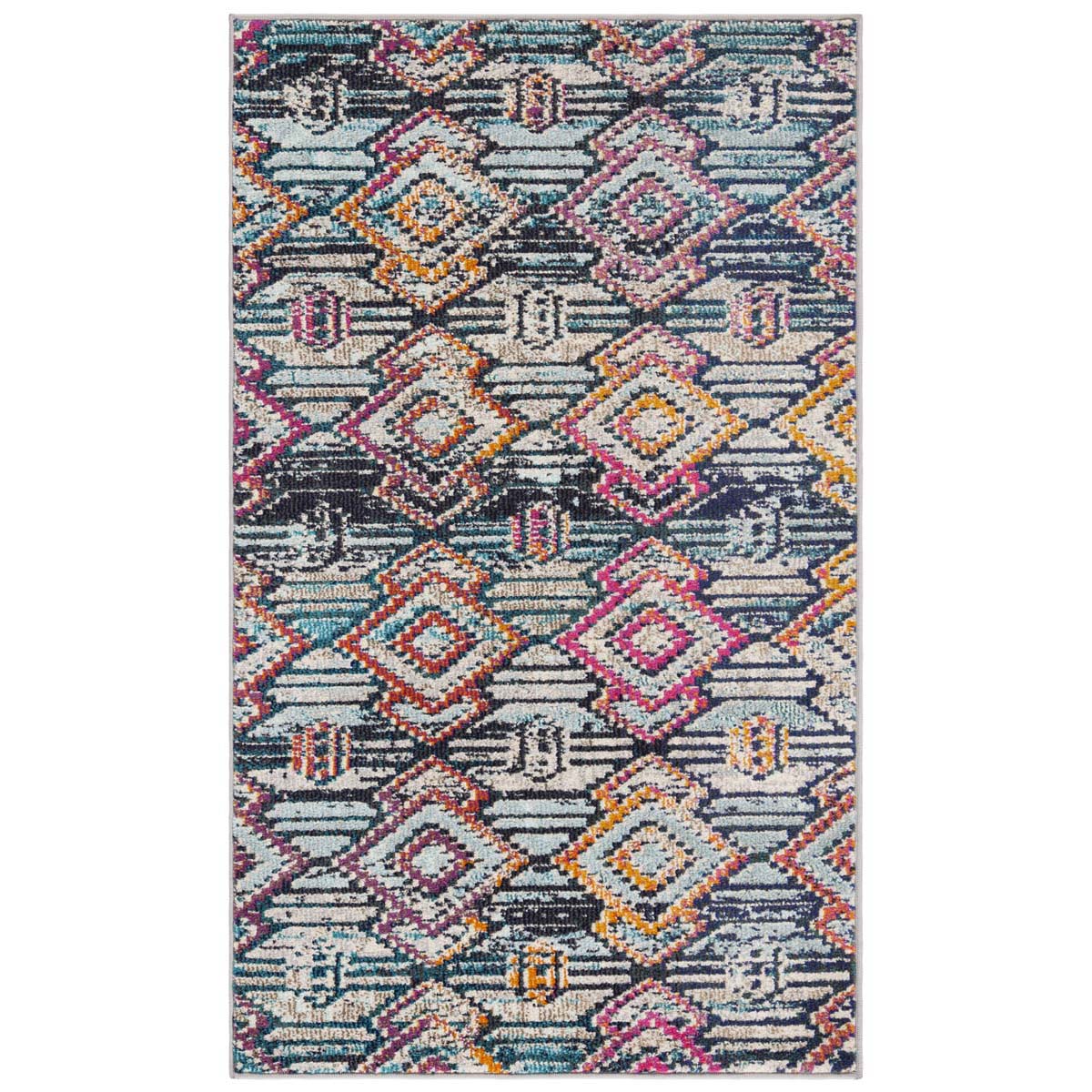 Safavieh Madison 455 Rug, MAD455 - BLACK / ORANGE