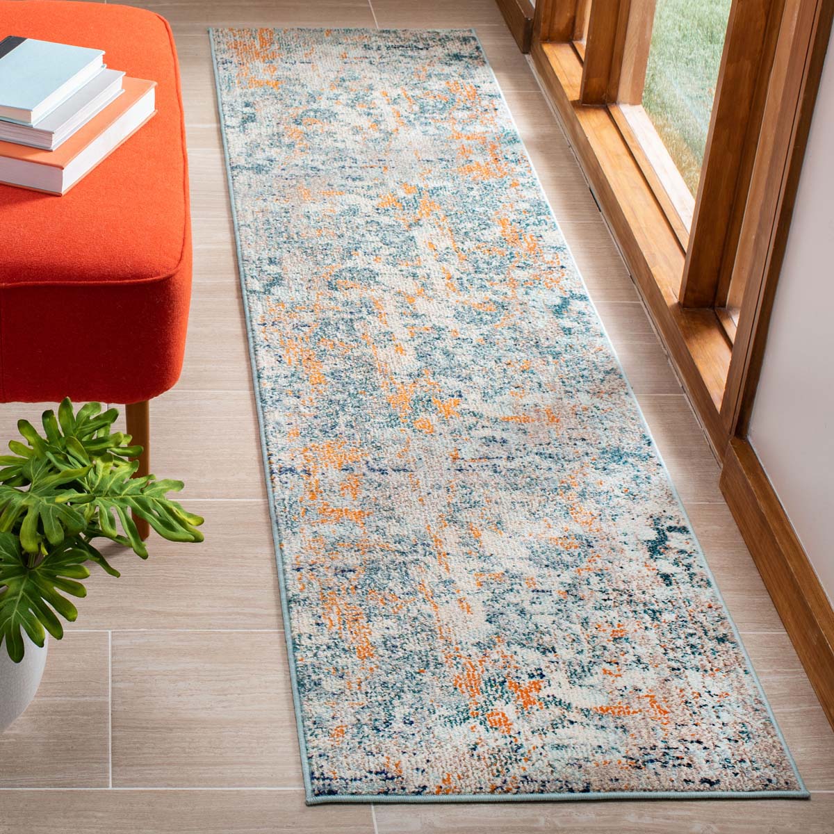 Safavieh Madison 457 Rug, MAD457 - LIGHT BLUE / BEIGE