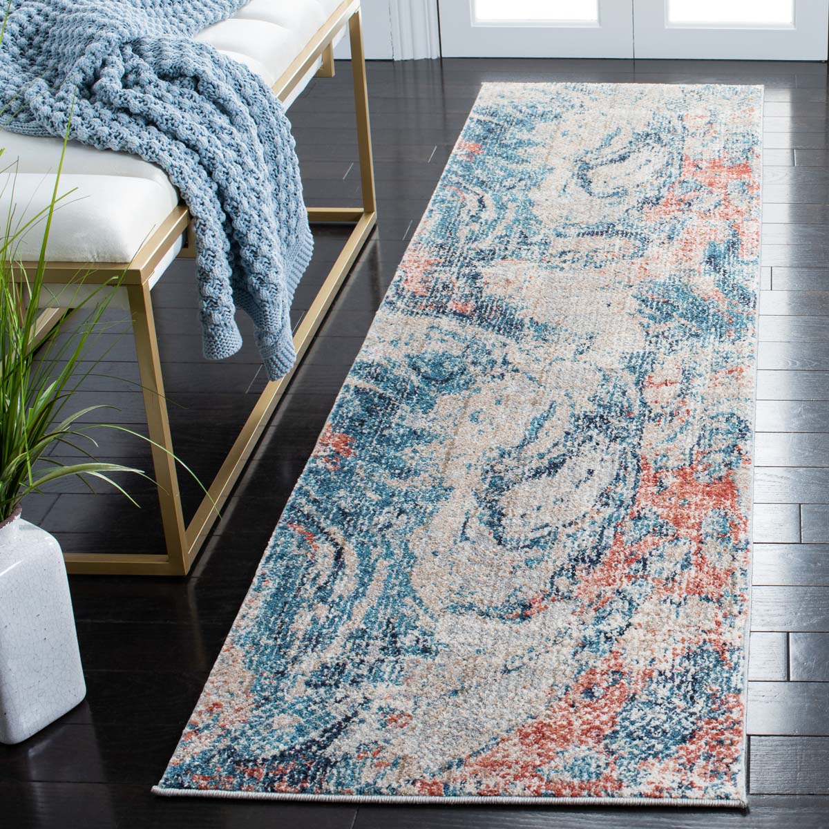 Safavieh Madison 461 Rug, MAD461 - BEIGE / BLUE