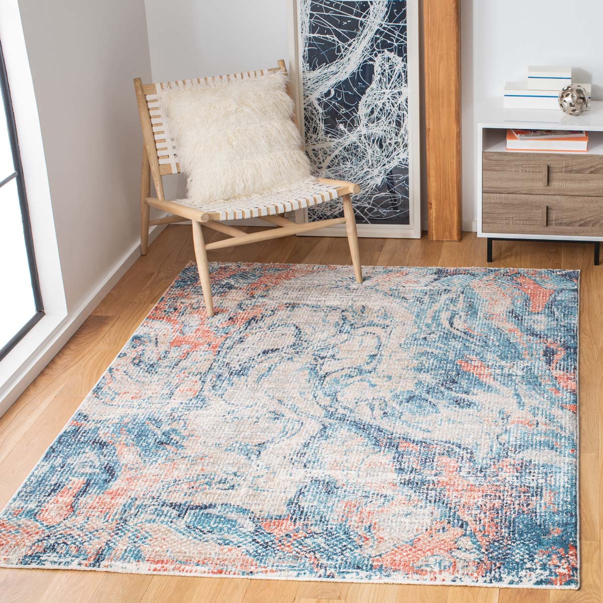 Safavieh Madison 461 Rug, MAD461 - BEIGE / BLUE