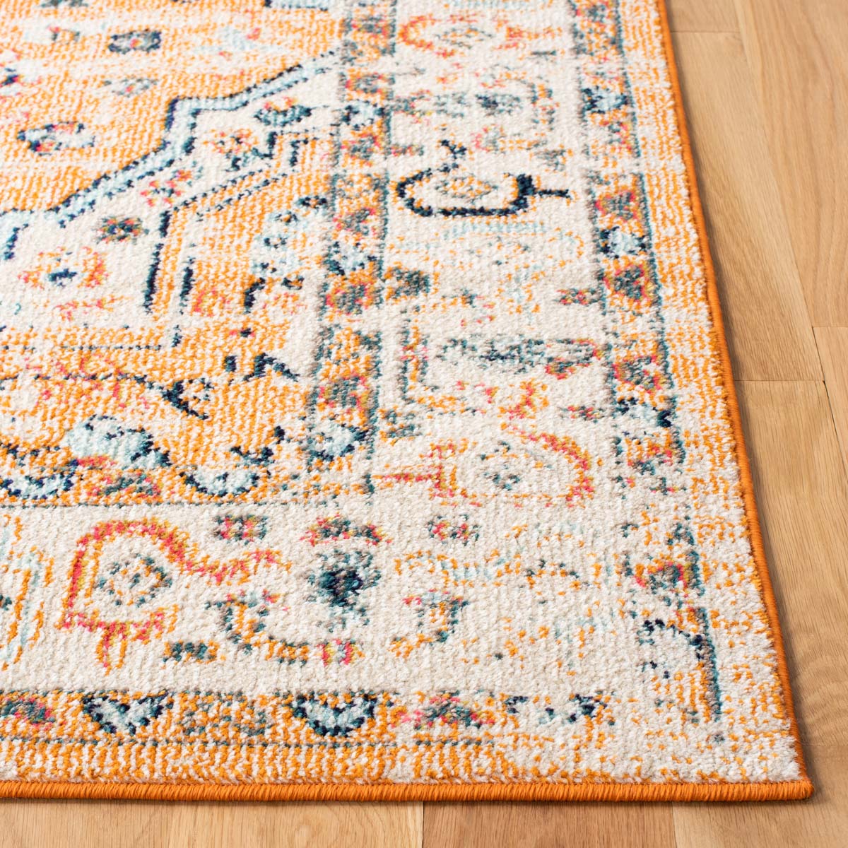 Safavieh Madison 468 Rug, MAD468 - ORANGE / IVORY