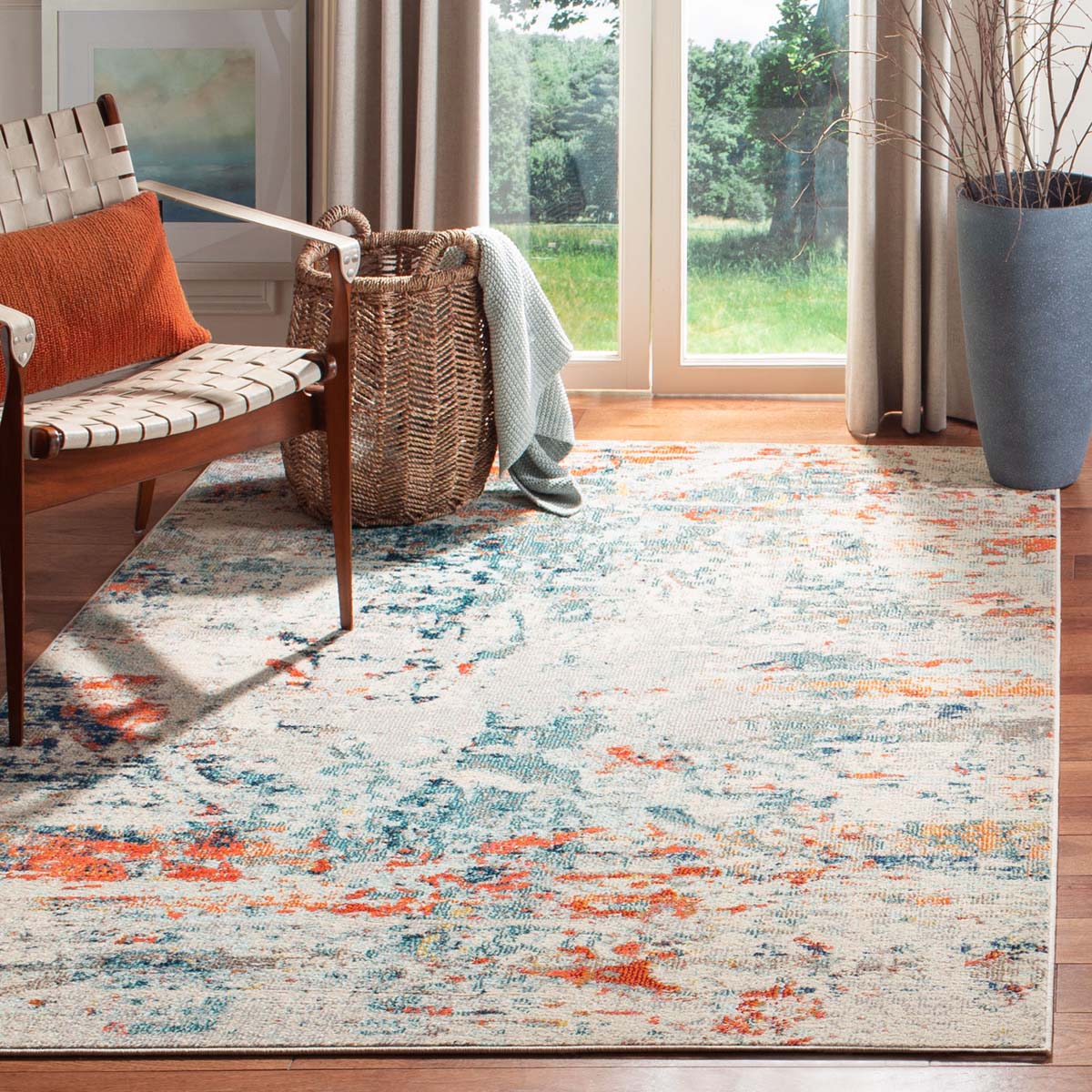 Safavieh Madison 478 Rug, MAD478 - CREAM / ORANGE