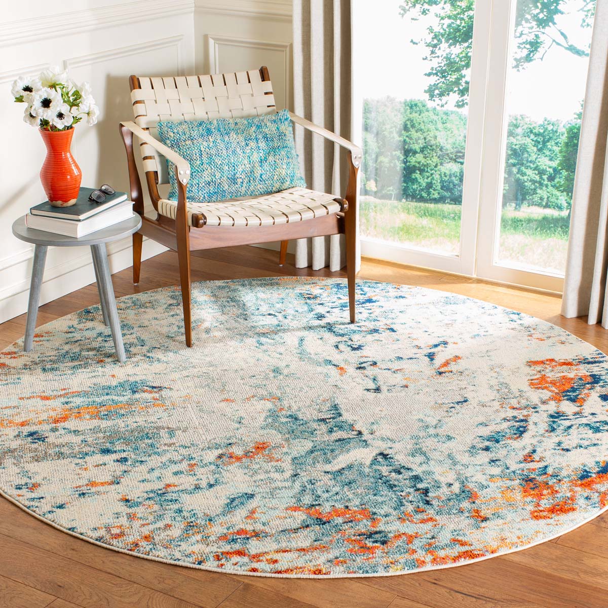 Safavieh Madison 478 Rug, MAD478 - CREAM / ORANGE