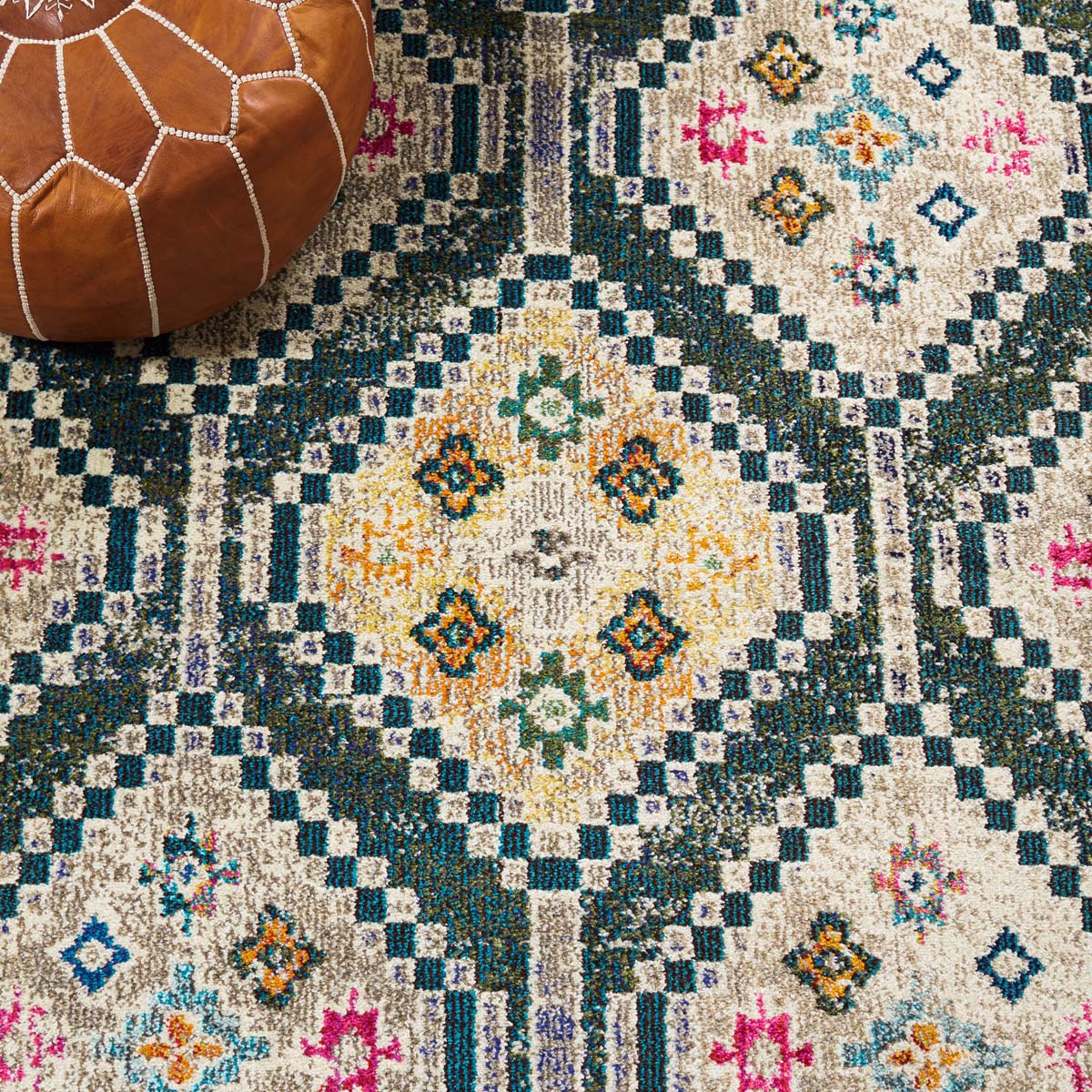 Safavieh Madison 481 Rug, MAD481 - DARK GREEN / BEIGE