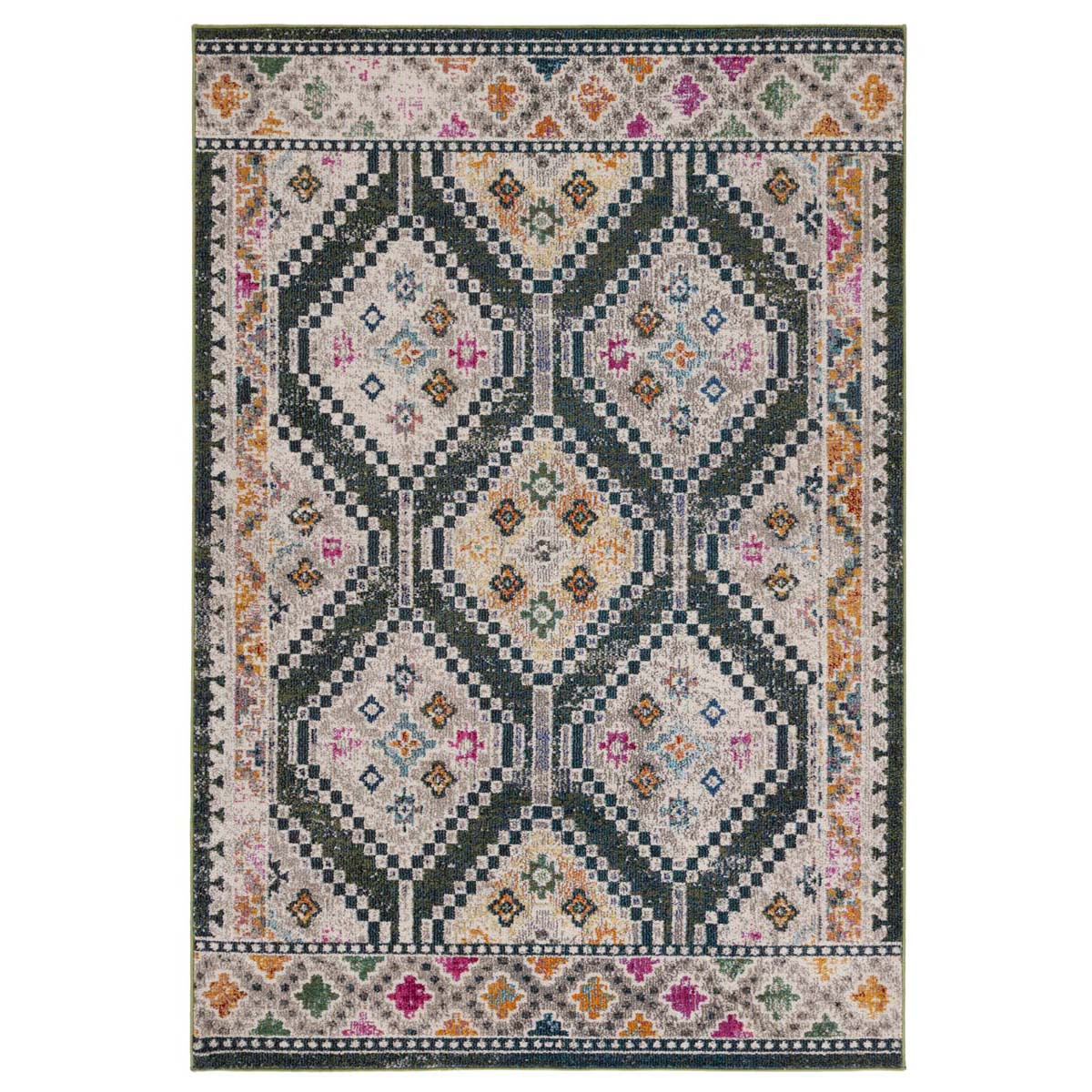 Safavieh Madison 481 Rug, MAD481 - DARK GREEN / BEIGE