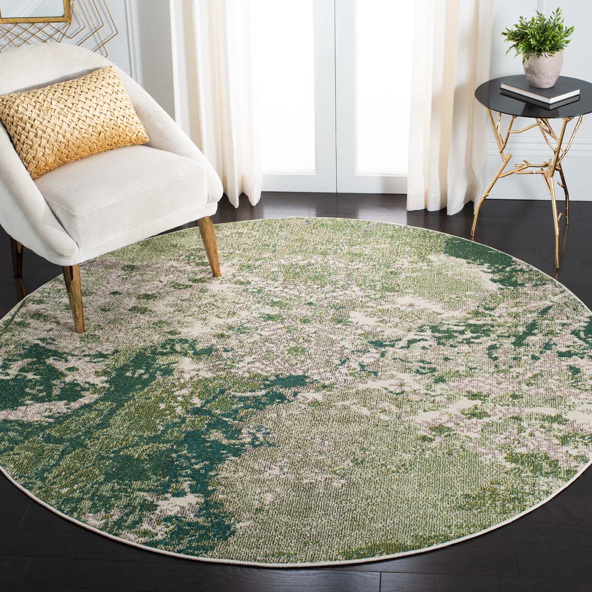 Safavieh Madison 499 Rug, MAD499 - GREEN / IVORY
