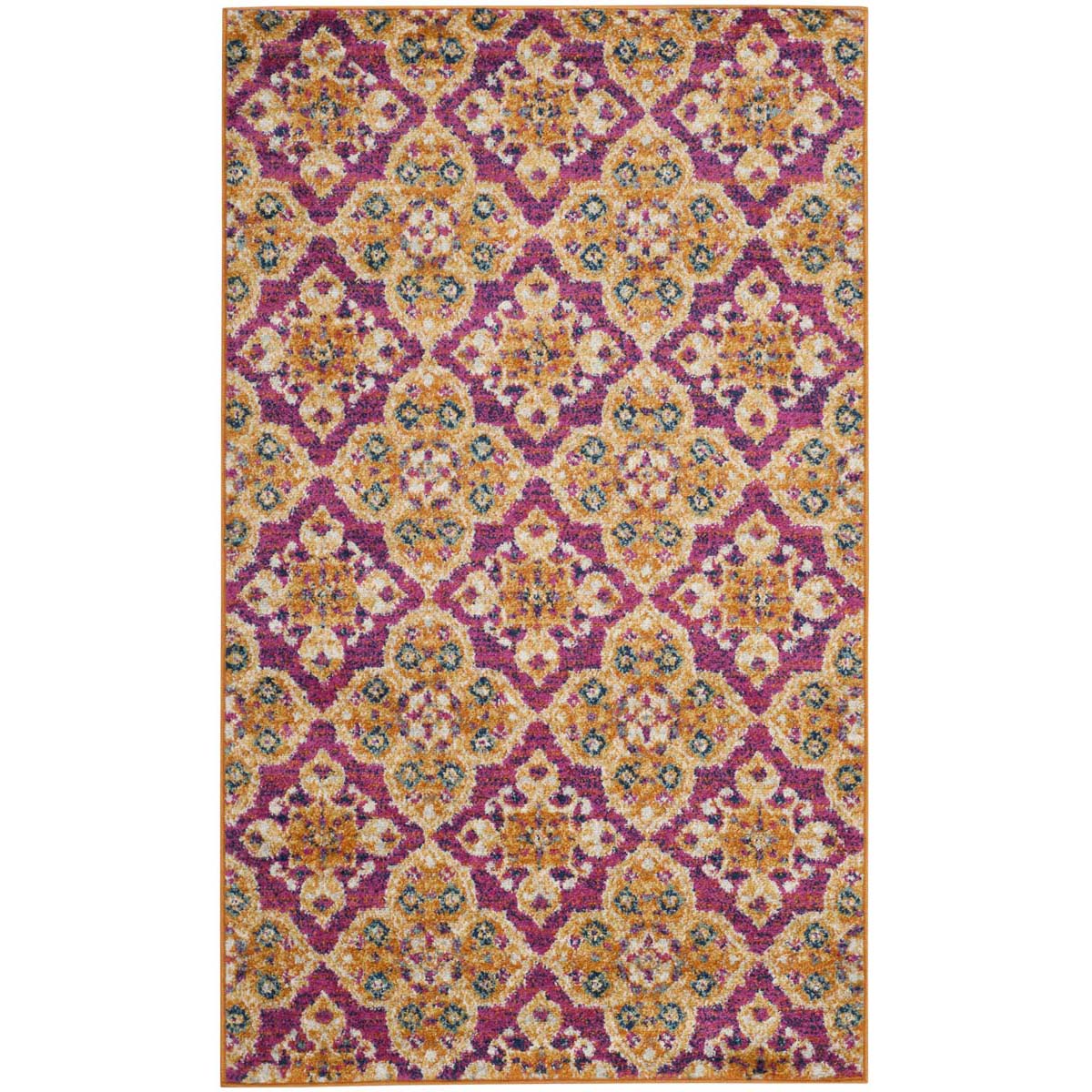 Safavieh Madison 605 Rug, MAD605 - FUCHSIA / GOLD