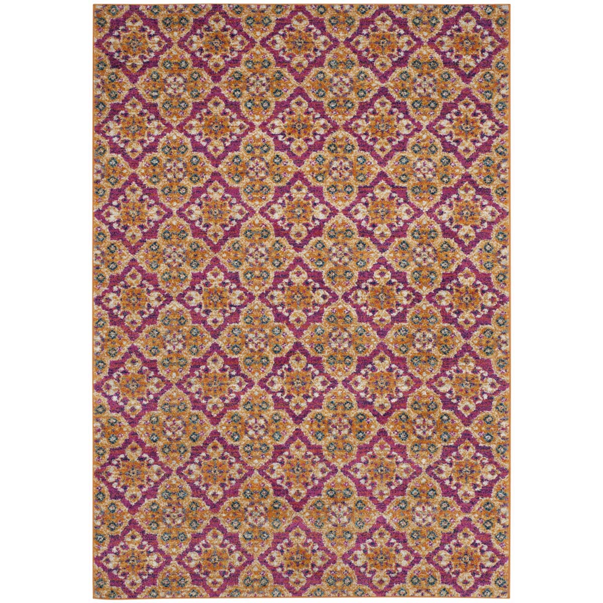 Safavieh Madison 605 Rug, MAD605 - FUCHSIA / GOLD
