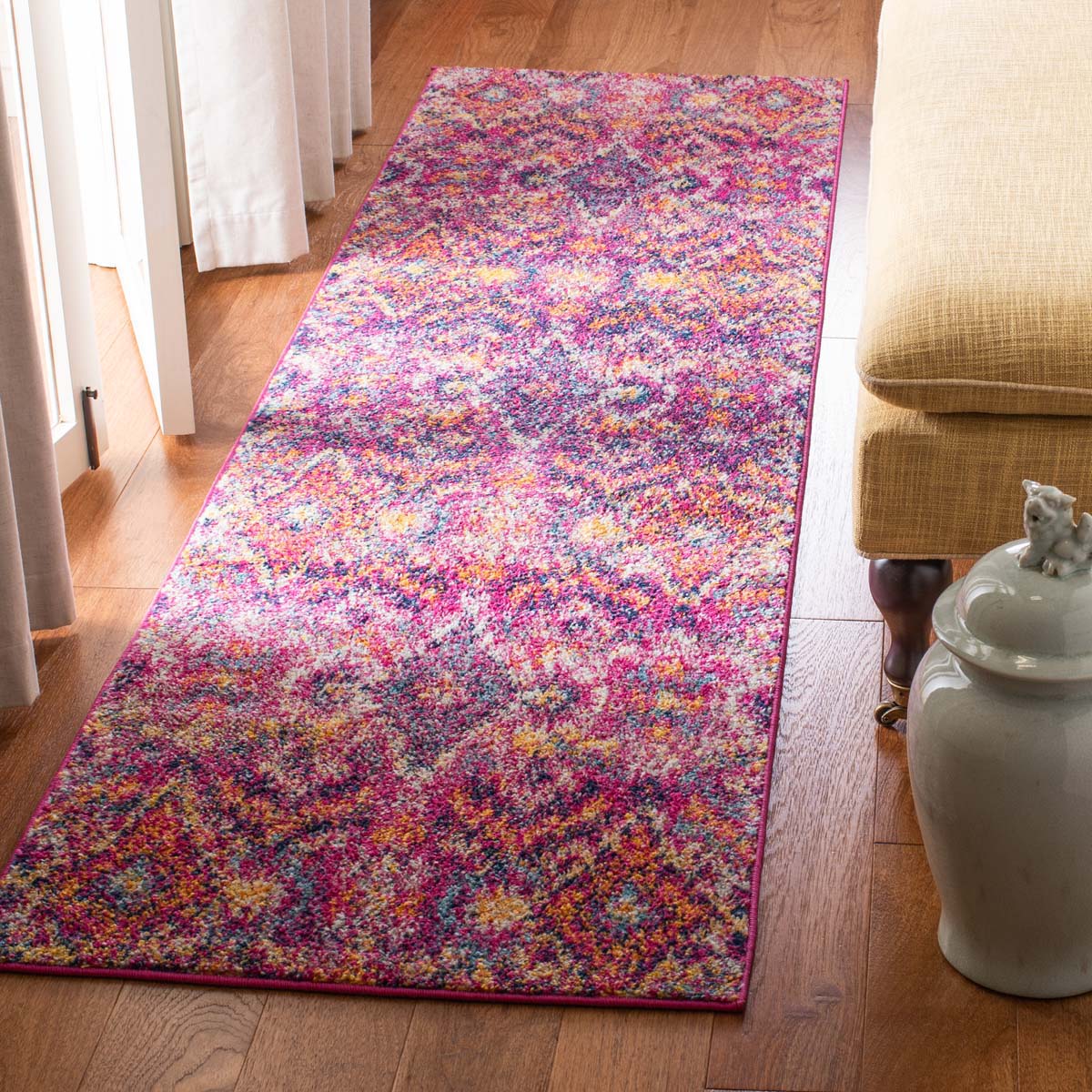 Safavieh Madison 610 Rug, MAD610 - FUCHSIA / MULTI