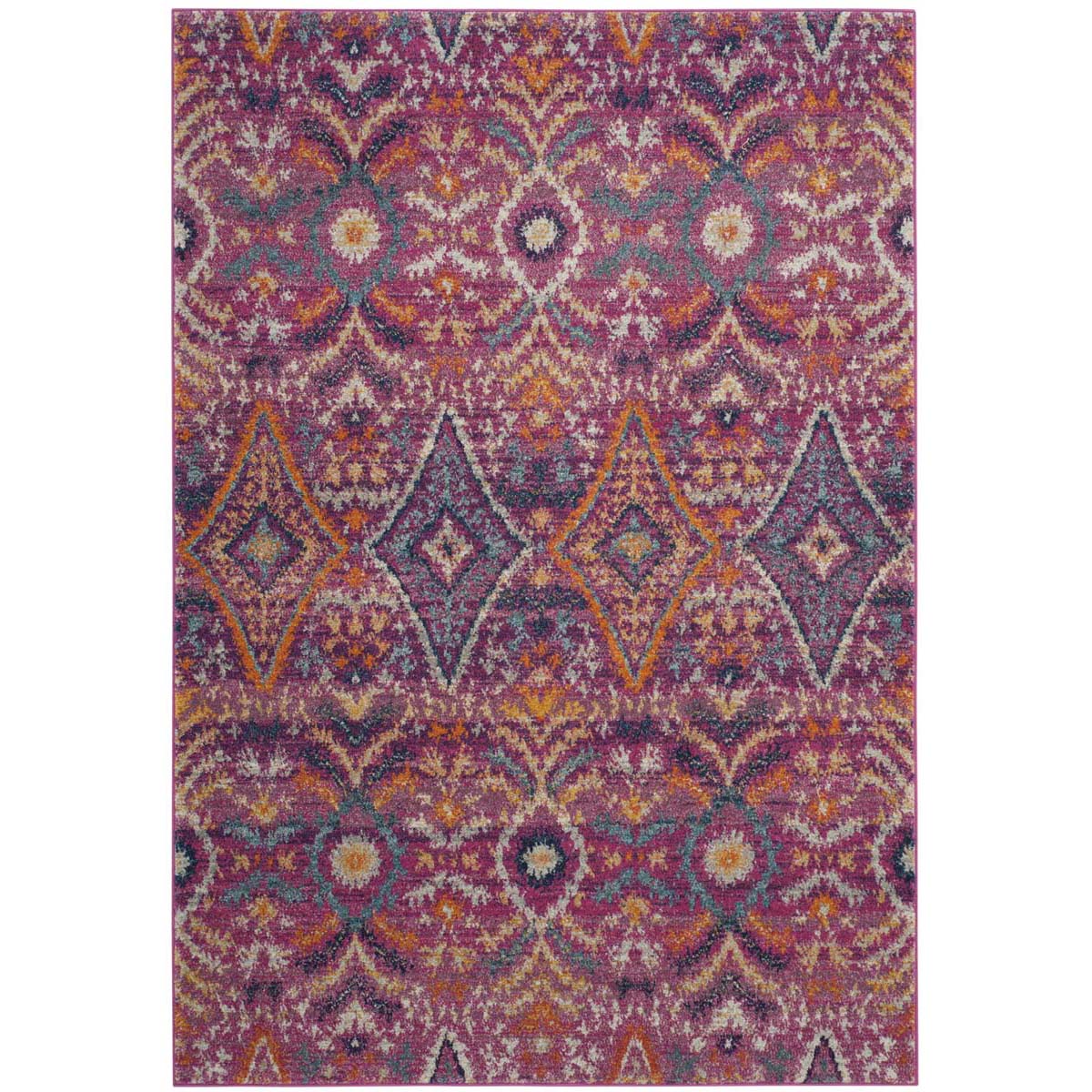 Safavieh Madison 610 Rug, MAD610 - FUCHSIA / MULTI