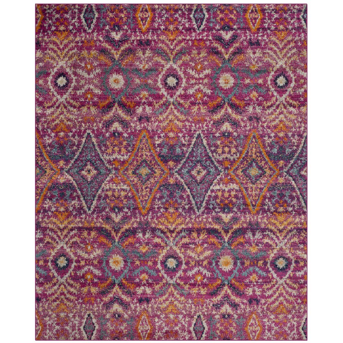 Safavieh Madison 610 Rug, MAD610 - FUCHSIA / MULTI
