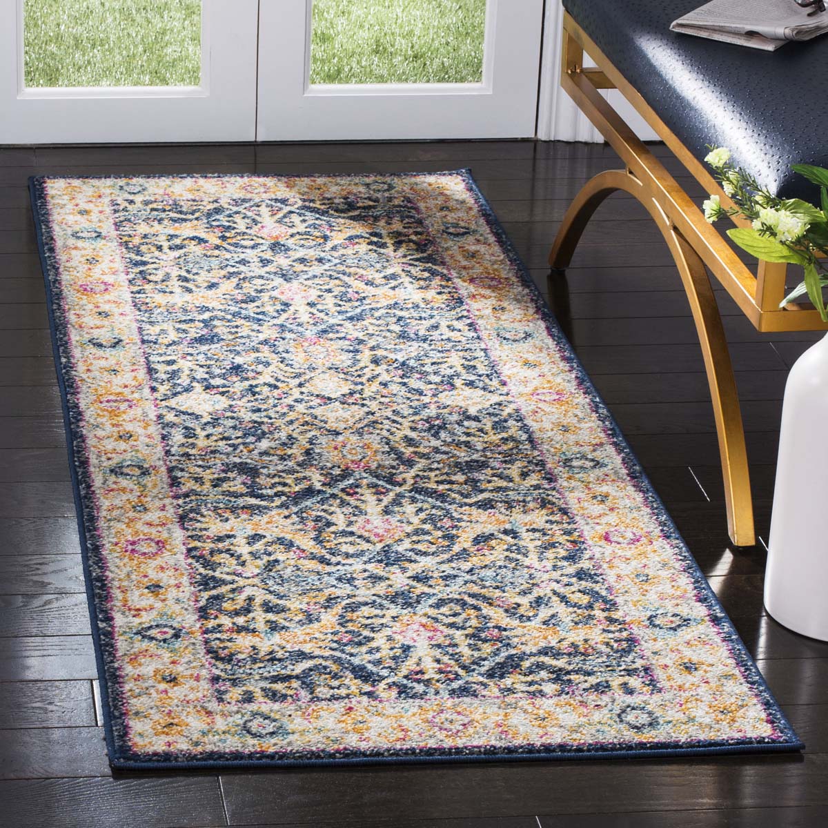 Safavieh Madison 612 Rug, MAD612 - NAVY / CREME