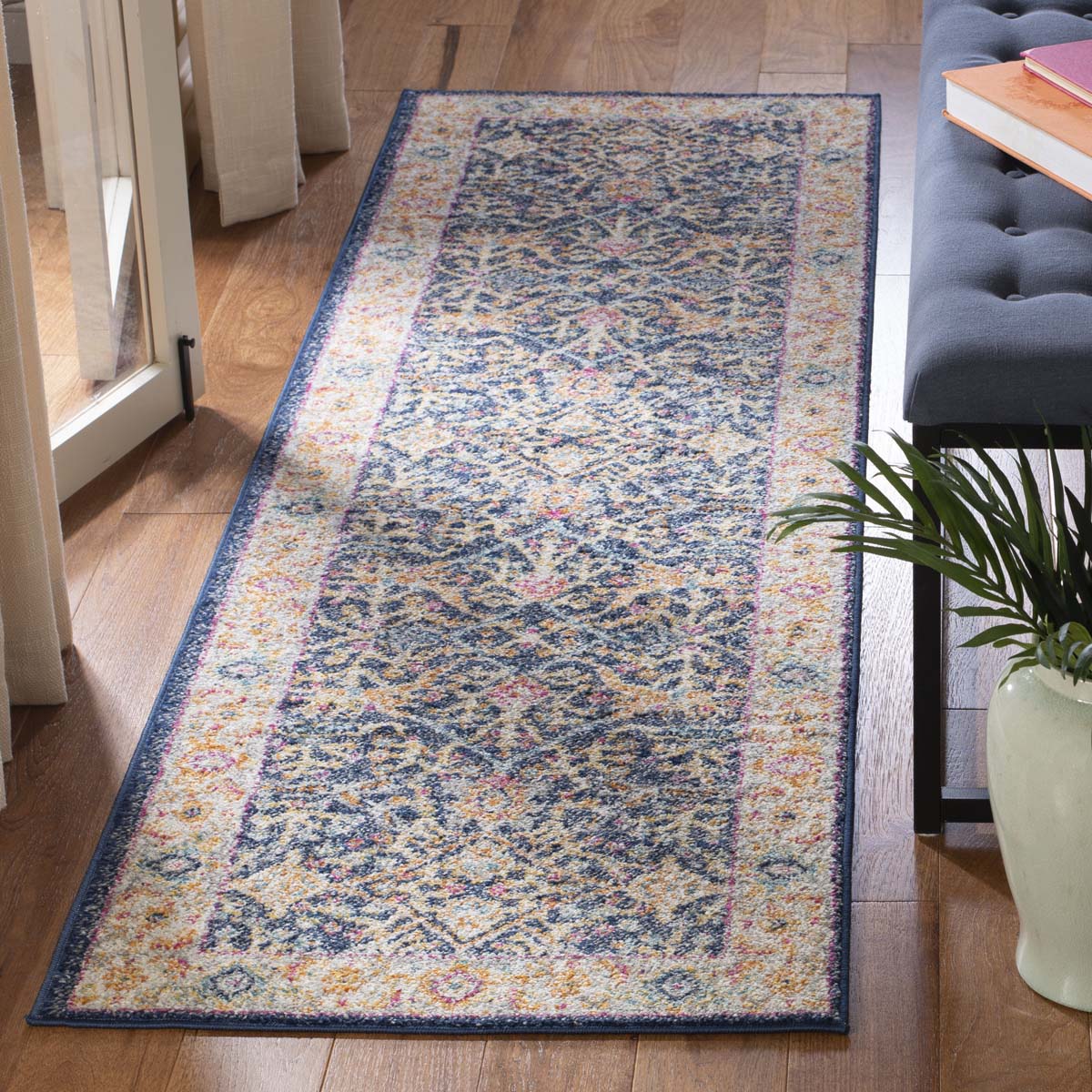 Safavieh Madison 612 Rug, MAD612 - NAVY / CREME