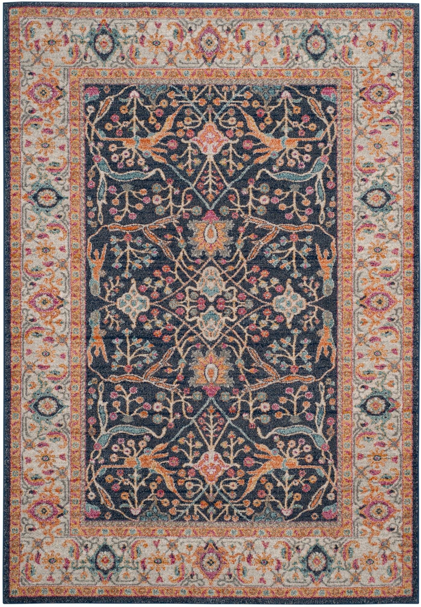 Safavieh Madison 612 Rug, MAD612 - NAVY / CREME
