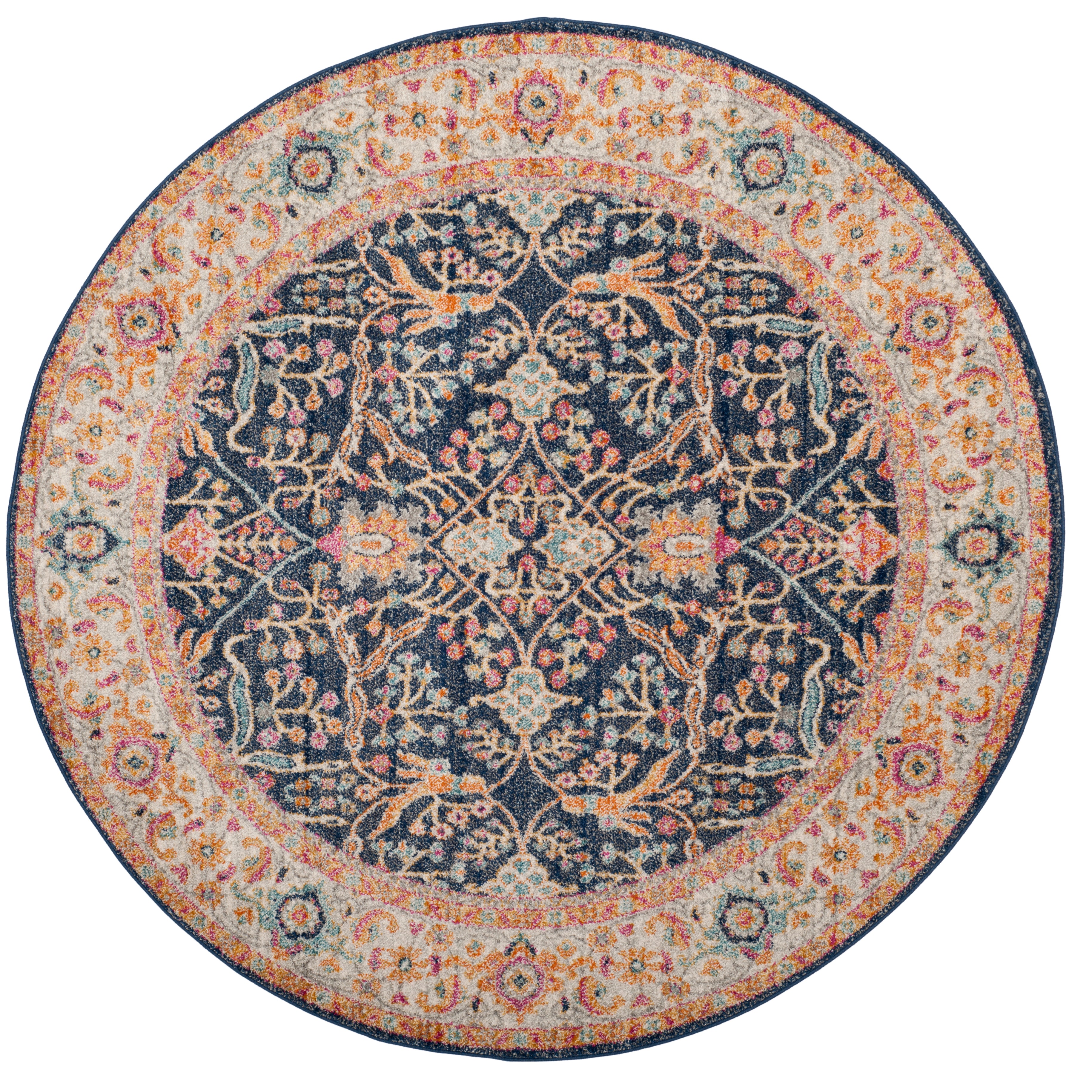 Safavieh Madison 612 Rug, MAD612 - NAVY / CREME