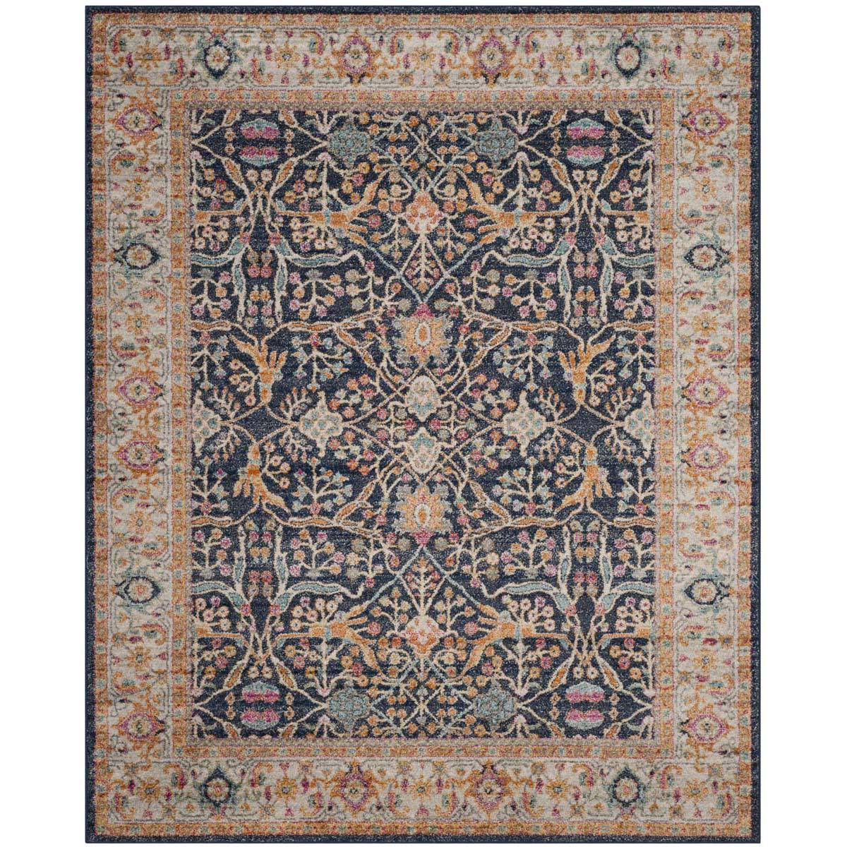 Safavieh Madison 612 Rug, MAD612 - NAVY / CREME