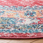Safavieh Madison 658 Rug, MAD658 - ORANGE / LIGHT BLUE