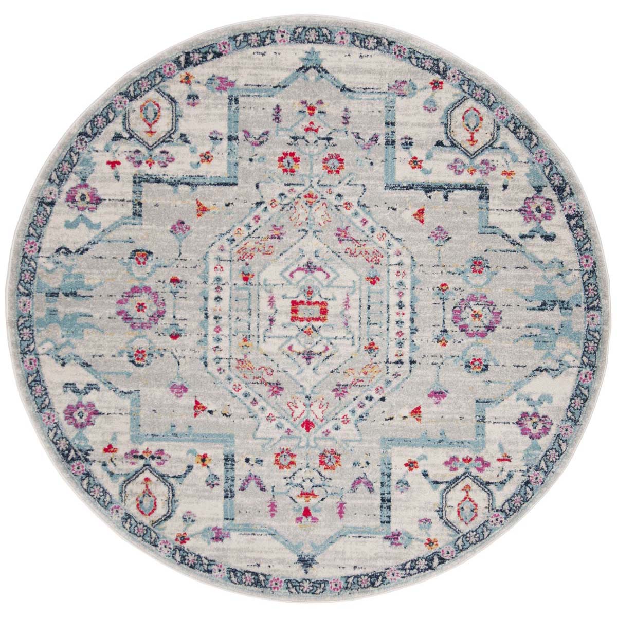 Safavieh Madison 928 Rug, MAD928 - LIGHT GREY / FUCHSIA