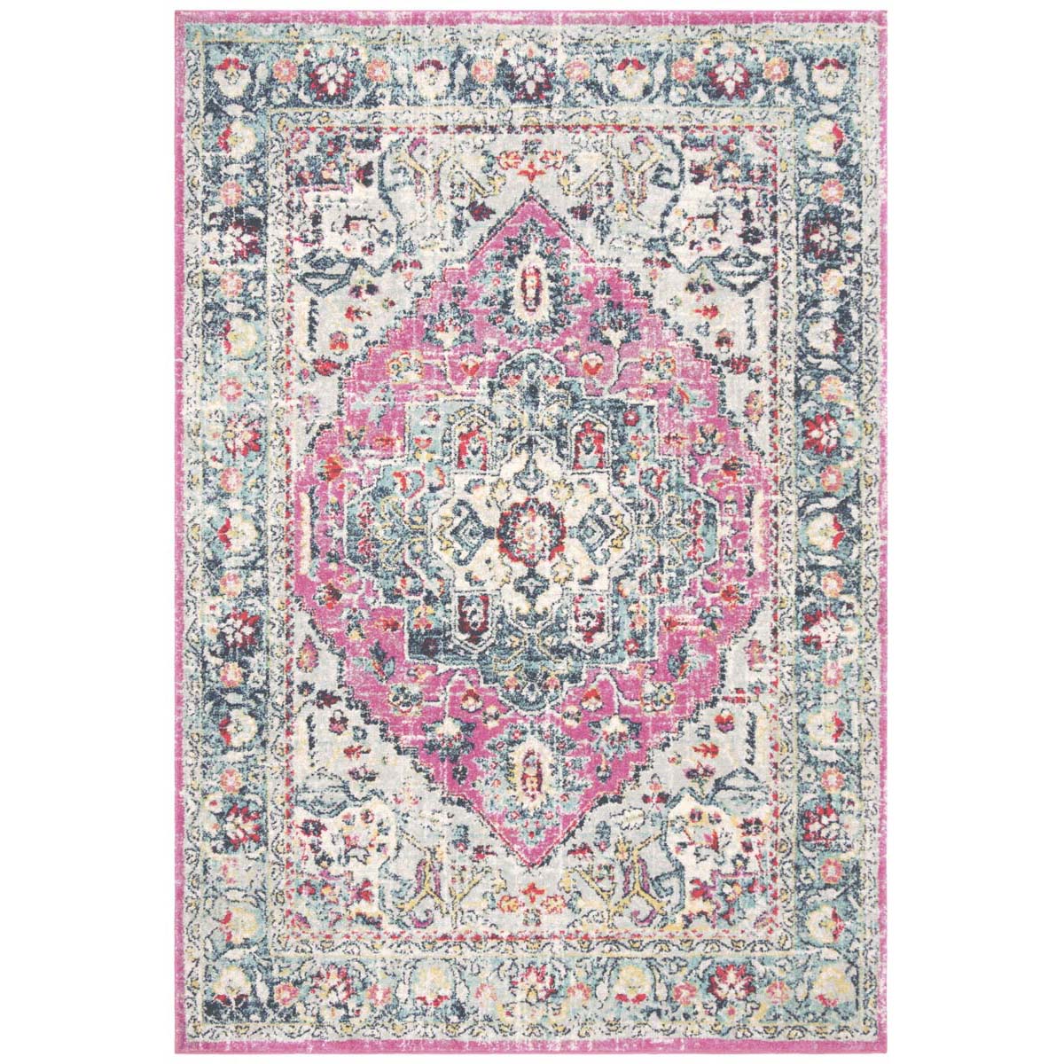 Safavieh Madison 930 Rug, MAD930 - FUCHSIA / AQUA