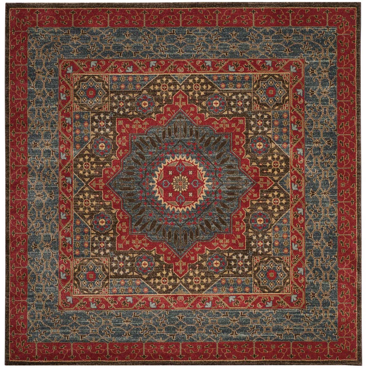 Safavieh Mahal 620 Rug, MAH620 - Navy / Red
