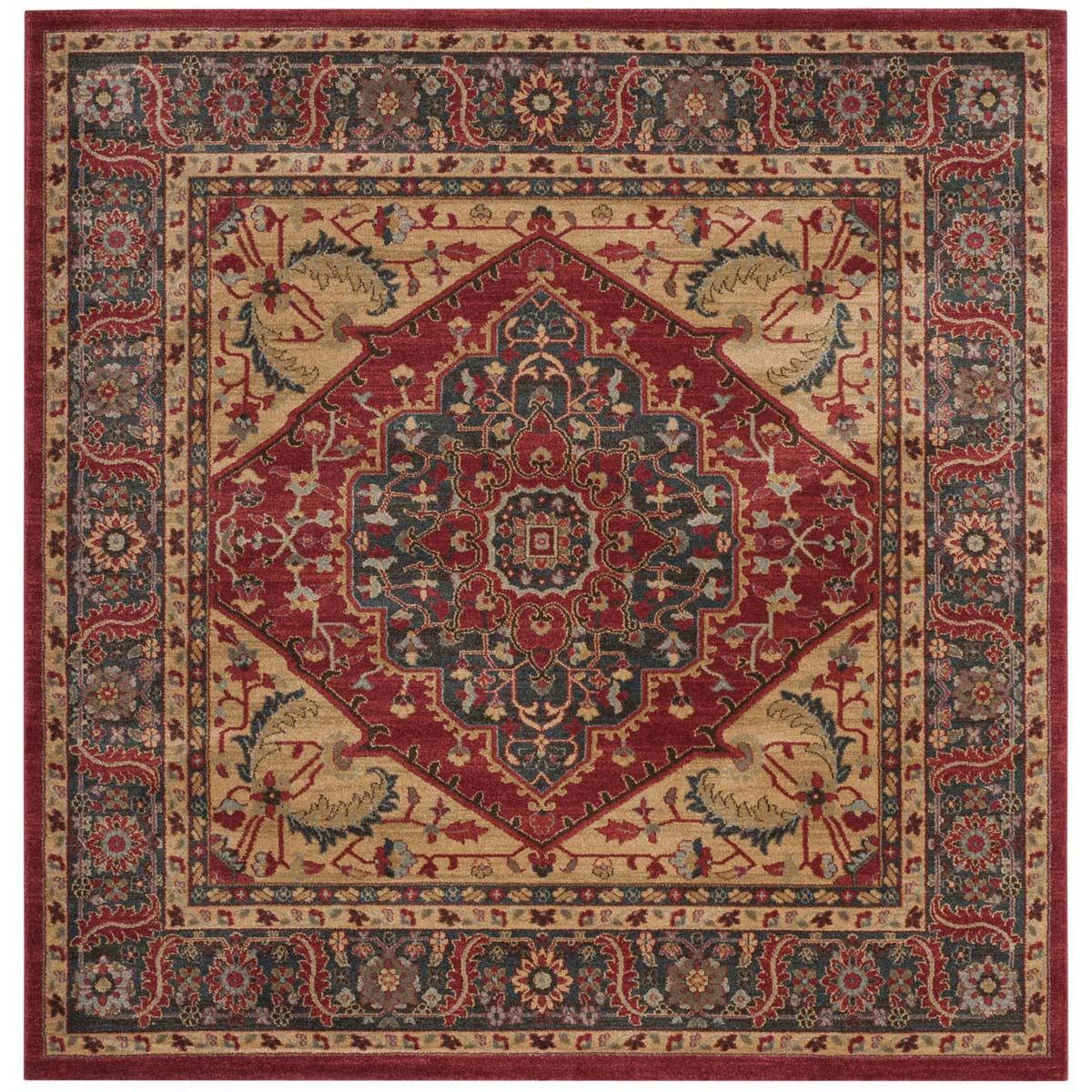 Safavieh Mahal 621 Rug, MAH621 - Navy / Red