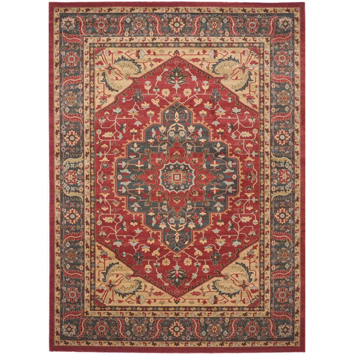 Safavieh Mahal 621 Rug, MAH621 - Navy / Red
