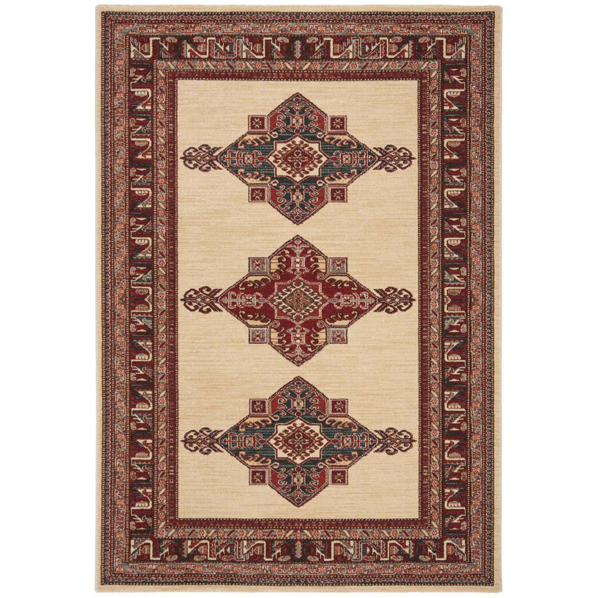 Safavieh Mahal 628 Rug, MAH628 - Creme / Red