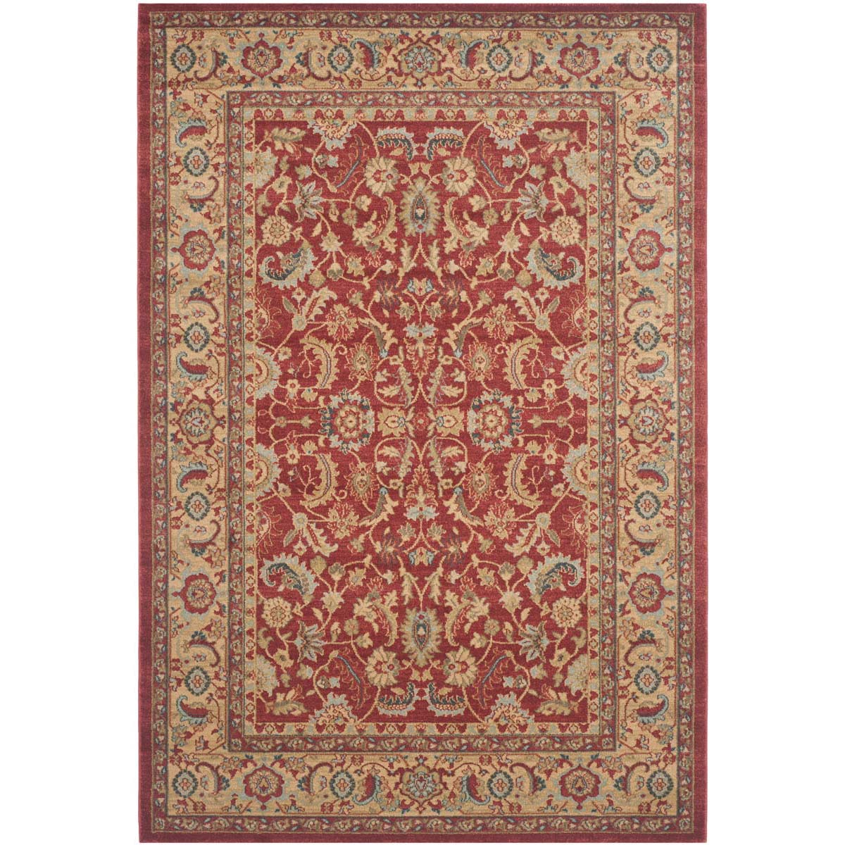 Safavieh Mahal 699 Rug, MAH699 - Red / Natural