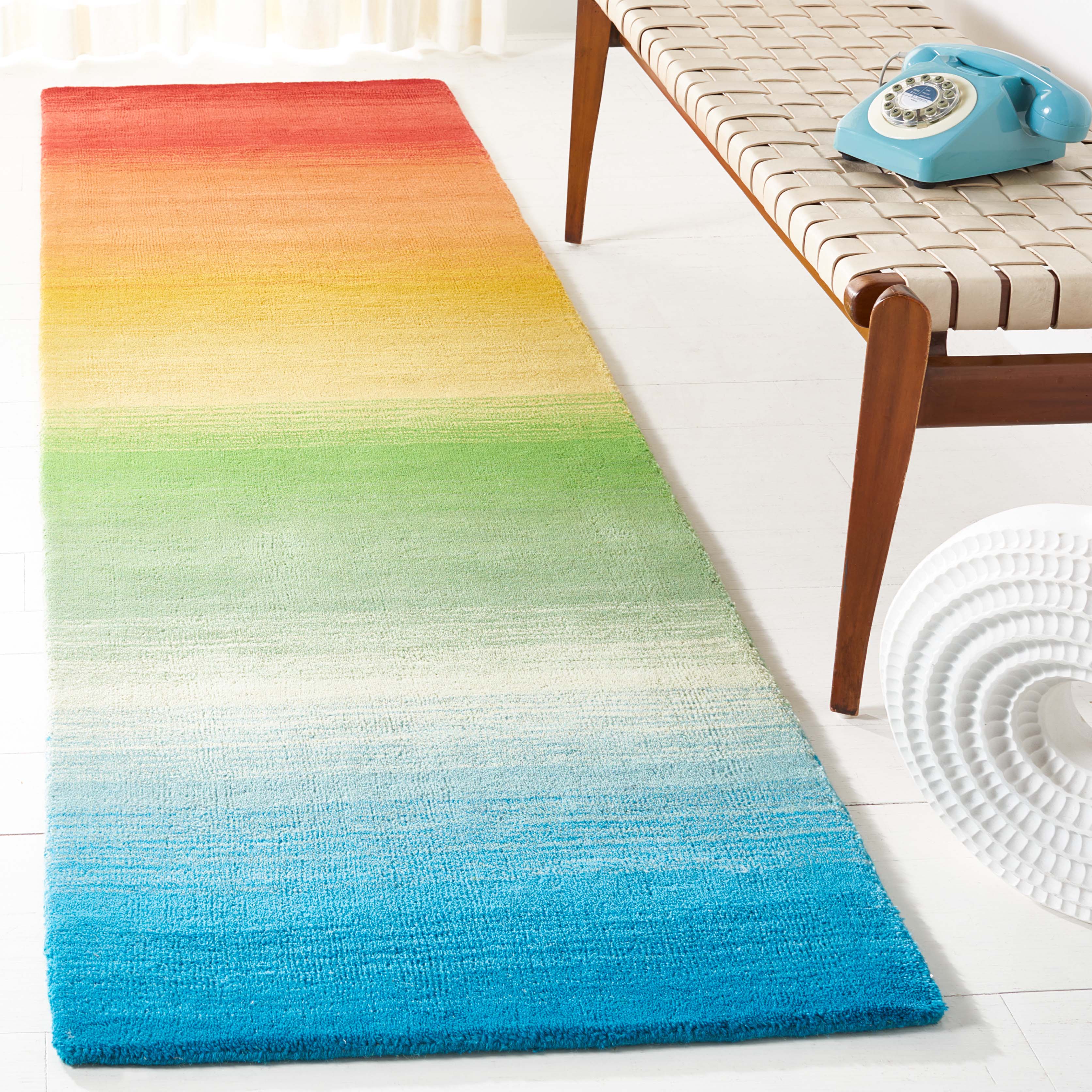 Safavieh Manahattan 175 Rug, MAN175 - Blue / Red