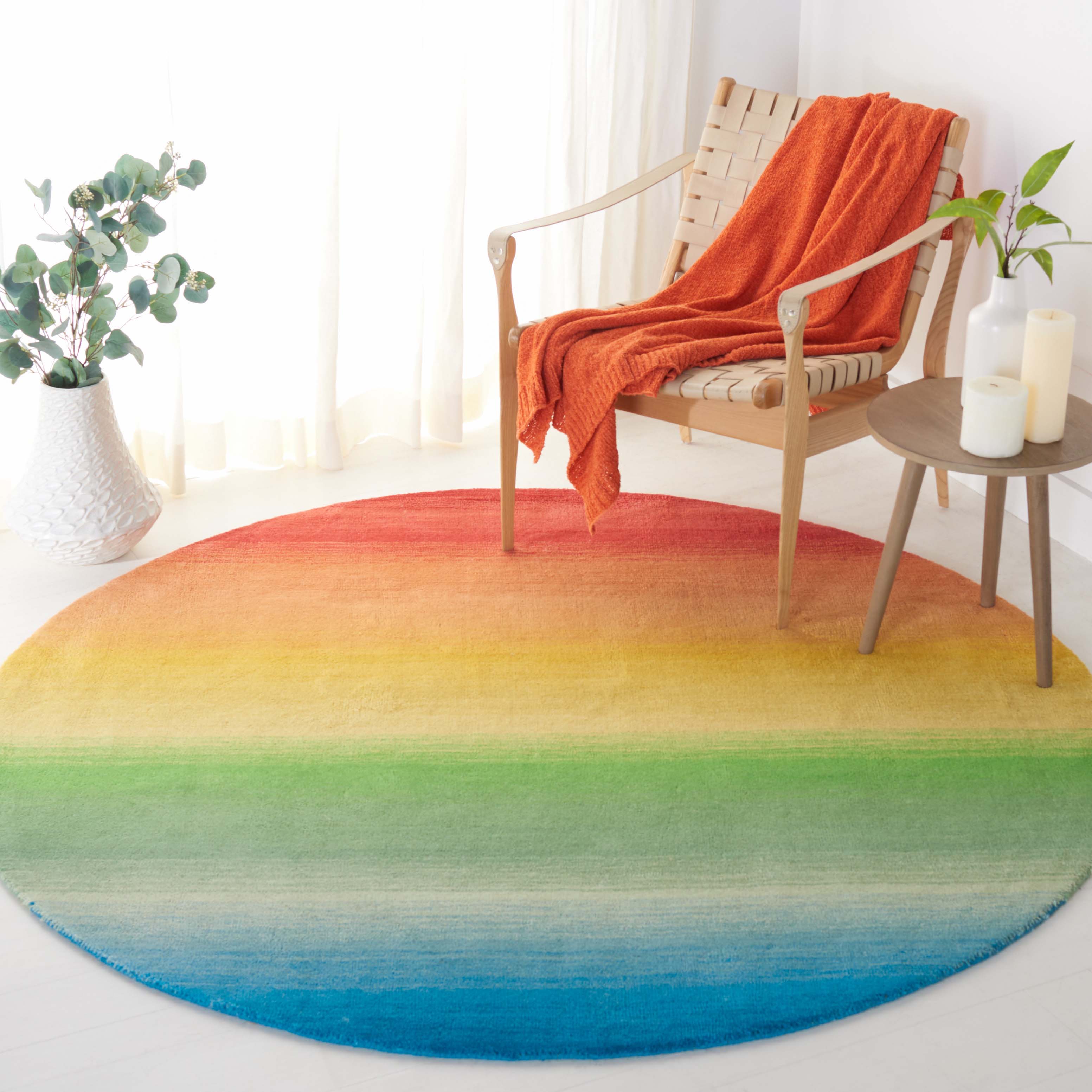 Safavieh Manahattan 175 Rug, MAN175 - Blue / Red