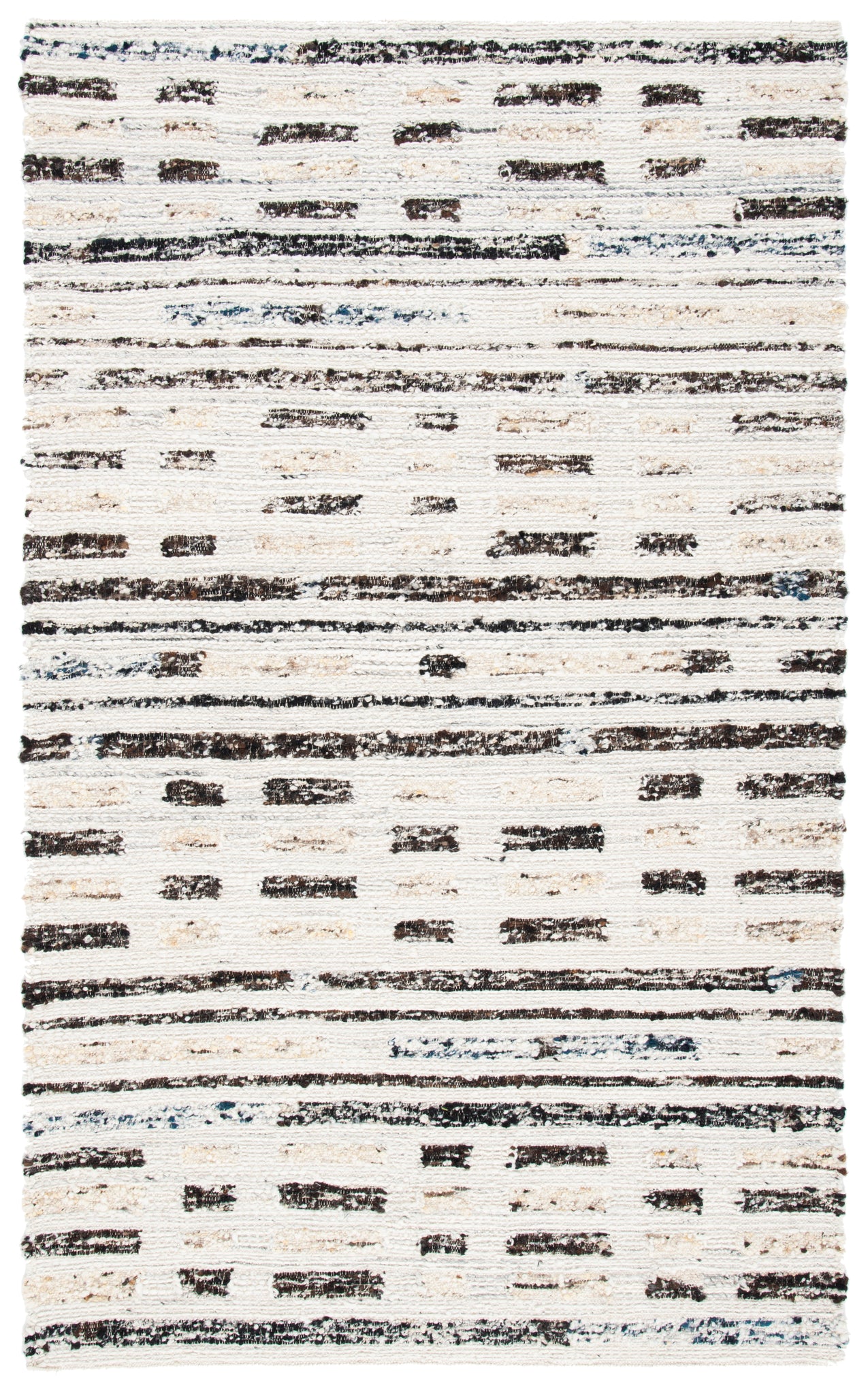 Safavieh Manhattan 350 Rug, MAN350 - Ivory / Dark Brown