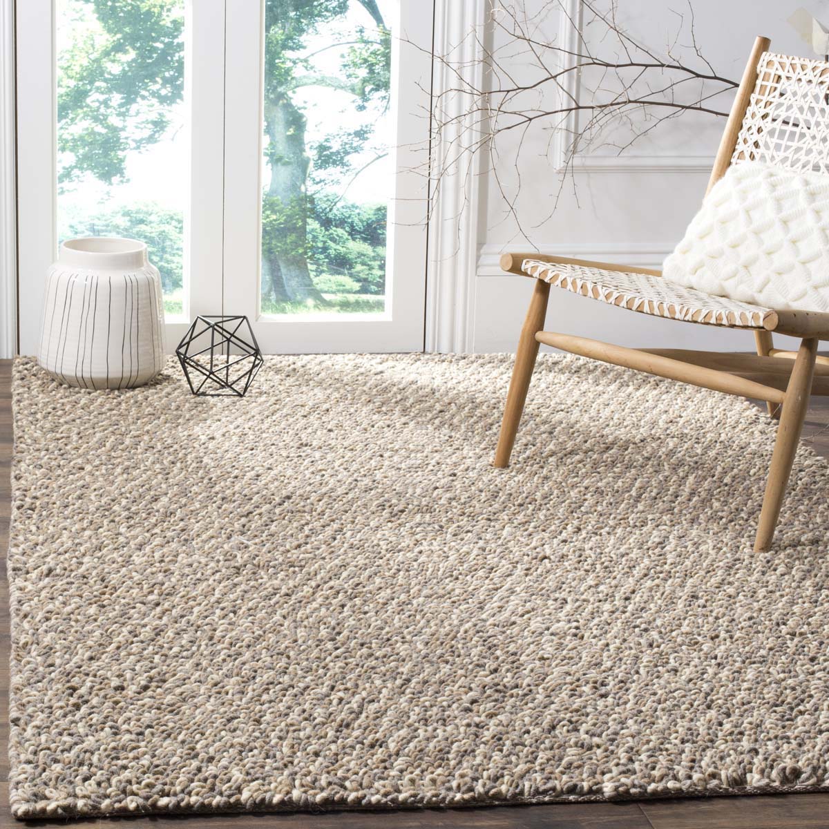 Safavieh Manhattan 421 Rug, MAN421 - Grey / Brown