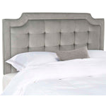 Safavieh Sapphire Tufted Linen Headboard  , MCR4047 - Pewter
