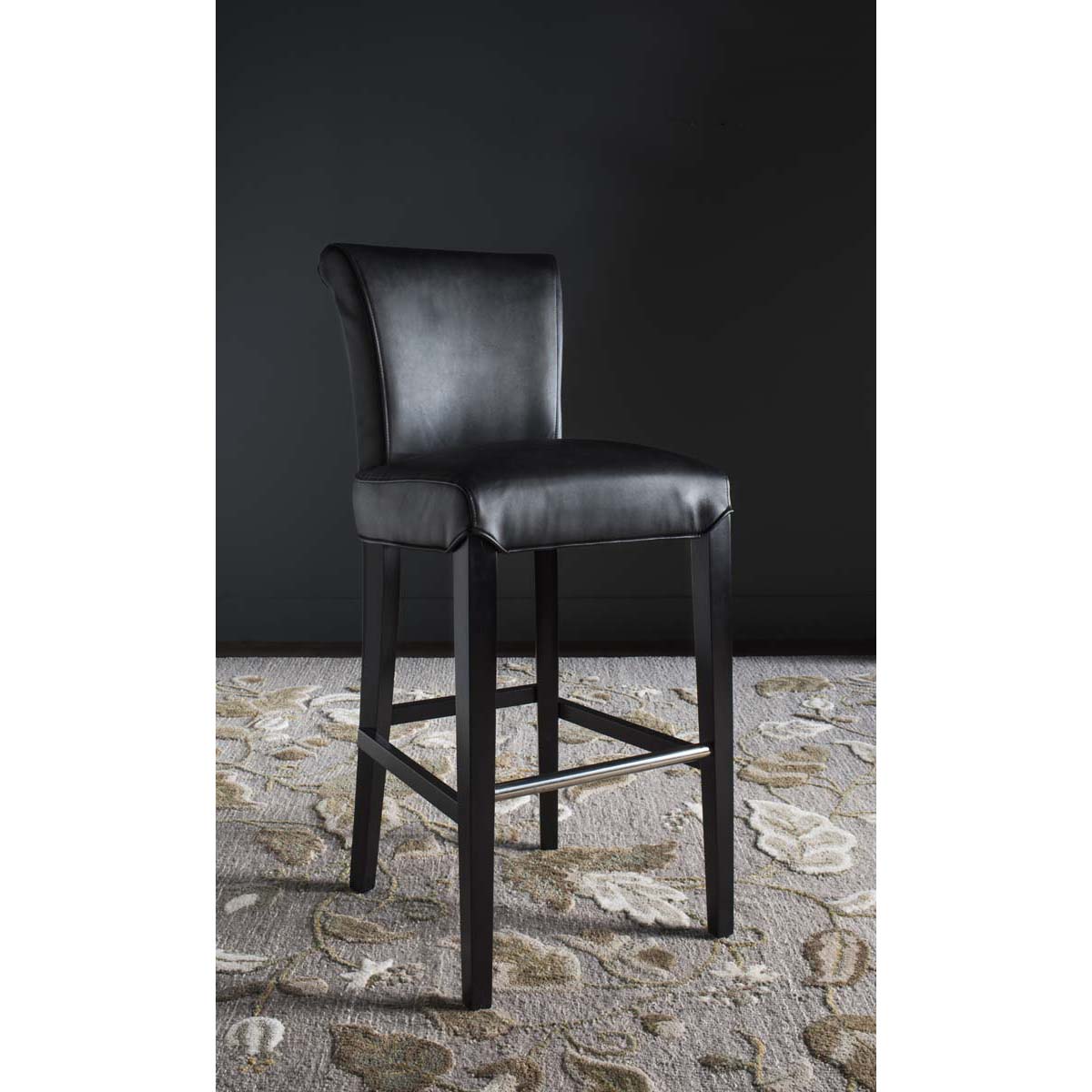 Safavieh Seth Bar Stool , MCR4510 - Black