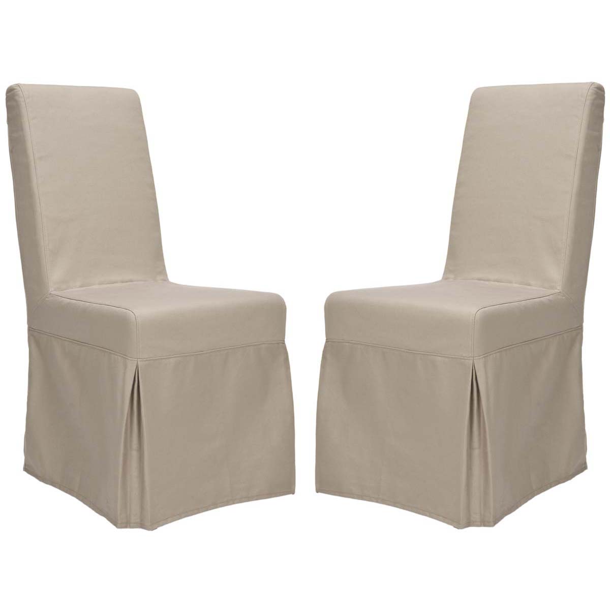 Safavieh Adrianna 19''H Linen Slipcover Chair (Set Of 2), MCR4521 - Ecru