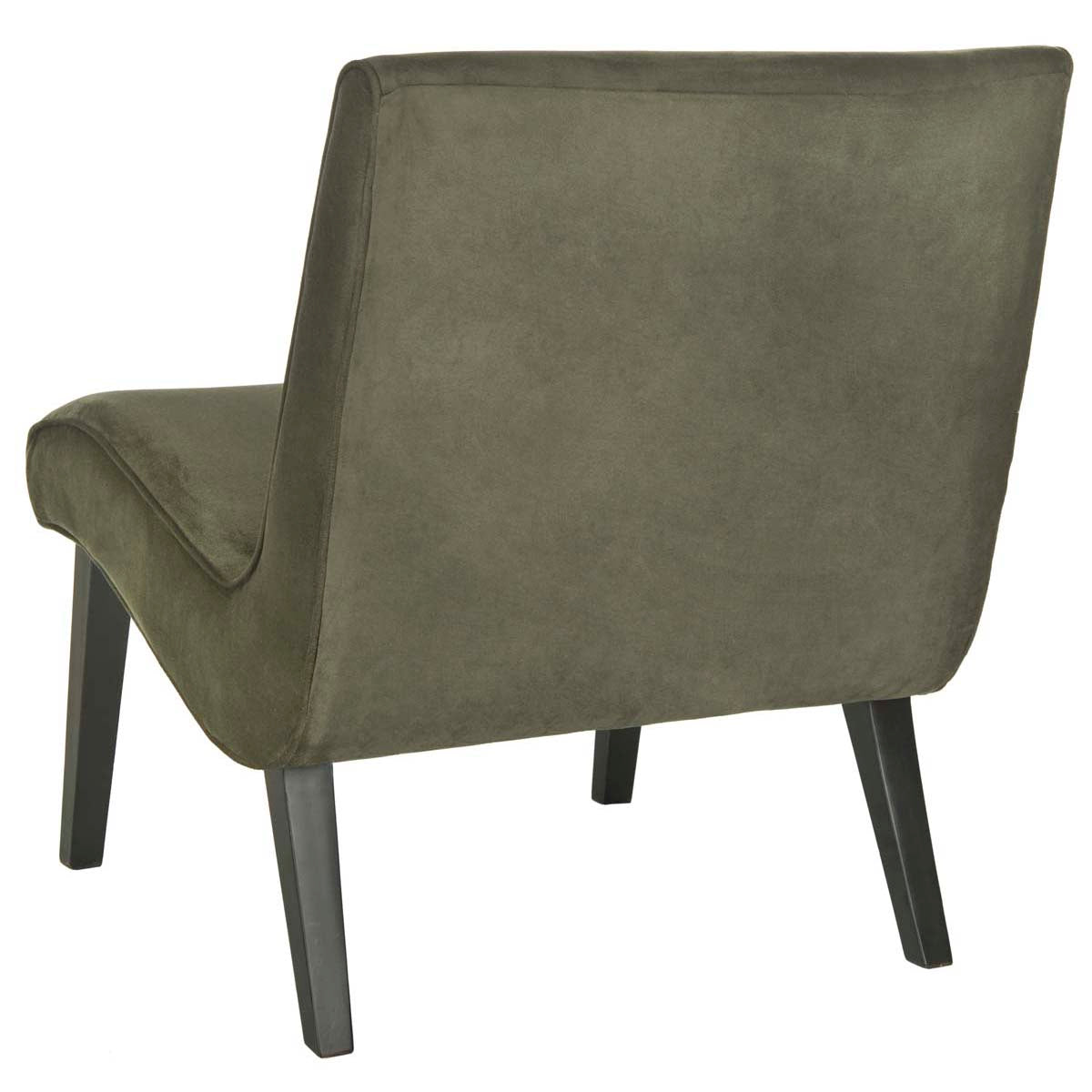 Safavieh Mandell Chair W/ Buttons , MCR4552 - Forest Green