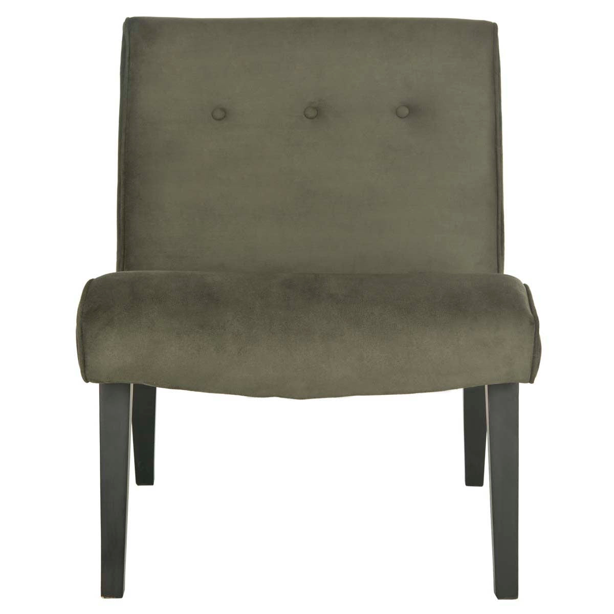 Safavieh Mandell Chair W/ Buttons , MCR4552 - Forest Green